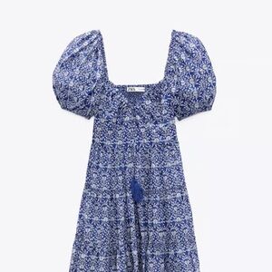 Zara blue dress
